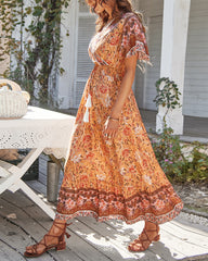 Matilda Floral Maxi Dress Ins Street