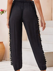 Tassel Detail Split Thigh Cover Up Pants 2023-03-14 InsStreet