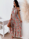 Never Too Much Printed Open Back Maxi Dress Ins Street