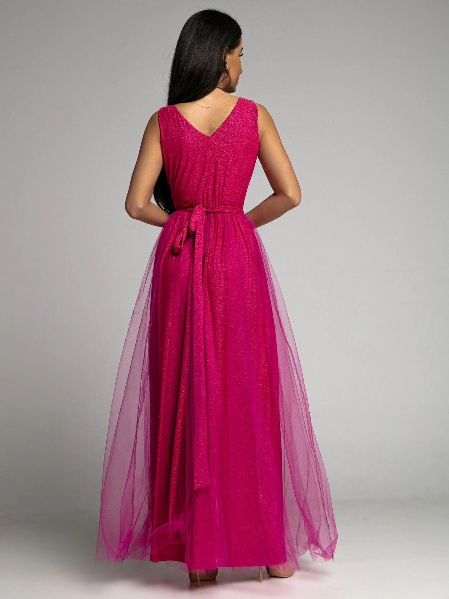 Petal Dust Maxi Dress - Magenta LUXX-001