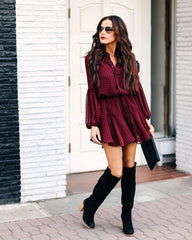 Rhode Island Bell Sleeve Tiered Dress Ins Street