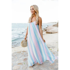 You Do You Colorblock Maxi Dress Ins Street