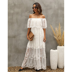 Our Together Is Forever Off The Shoulder Lace Maxi Dress Ins Street