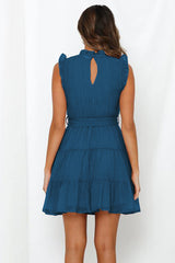 Kelcie Cotton Babydoll Dress - Blue Ins Street