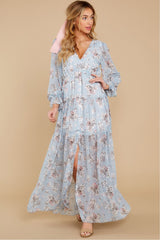 Dashing Daisies Chiffon Boho Maxi Dress - FINAL SALE FATE-001