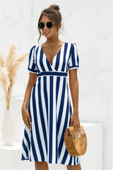 Glinda Striped Satin Midi Shirt Dress Ins Street