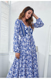 Santorini Printed Boho Maxi Dress DRES-001