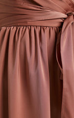 Limelight Satin High Low Maxi Dress - Mauve Ins Street