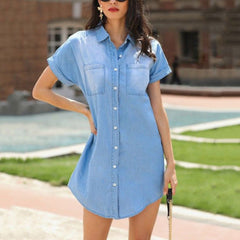 Jessup Pocketed Tencel Shirt Dress - Vintage Wash Ins Street