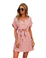 Playful Polka Dot Versatile Kimono Dress Ins Street