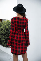 Rochester Gingham Sweater Dress Ins Street