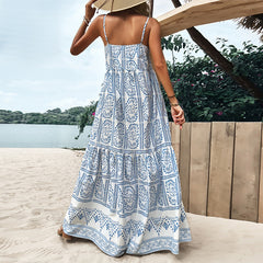 Smiling For No Reason Floral Maxi Dress - Blue - FINAL SALE Ins Street