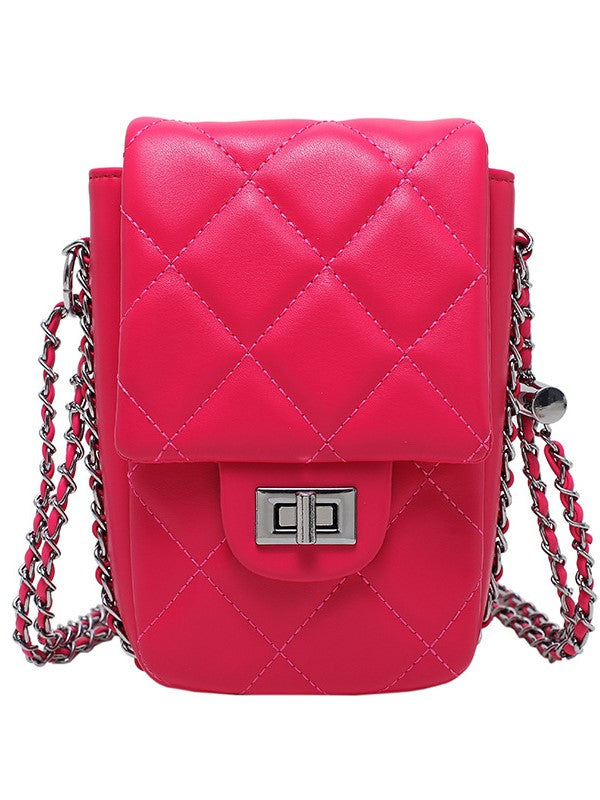 Women's Lock Catch  Mobile Phone Bag Ins street