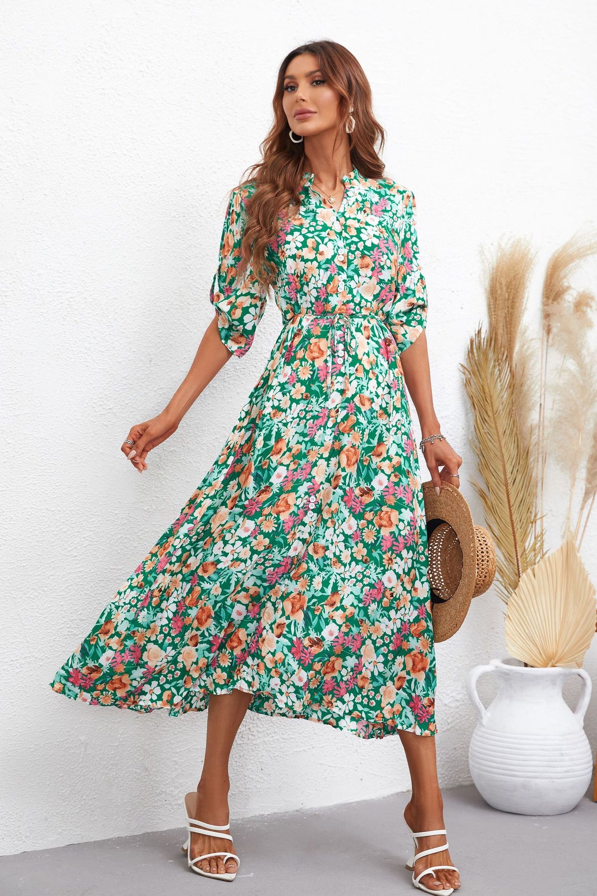 Lost Soul Floral Maxi Dress Ins Street