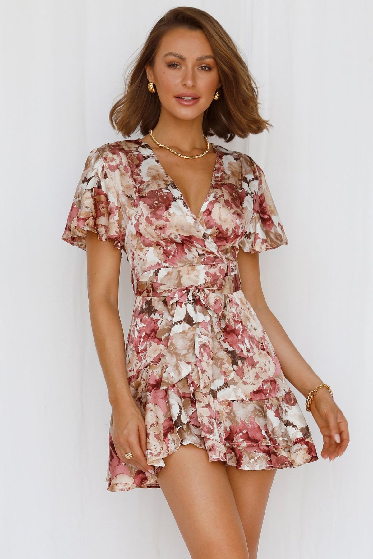 Bowan Printed Ruffle Tiered Babydoll Dress - FINAL SALE InsStreet