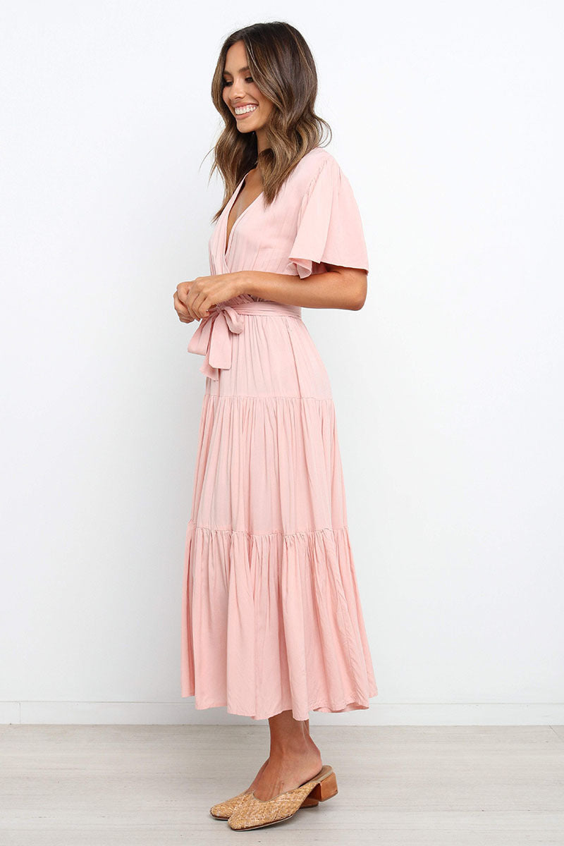 The Two Of Us Tiered Midi Dress - FINAL SALE ON T-001