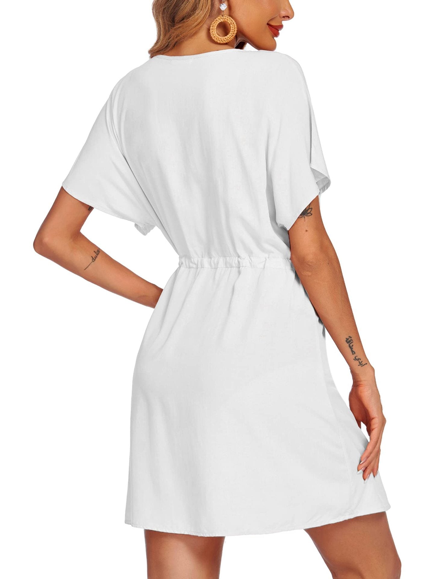 Chante Satin Drape Dress - White - FINAL SALE Ins Street