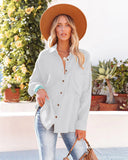 Kennedy Cotton Pocketed Button Down Tunic - Wheat - FINAL SALE Ins Street