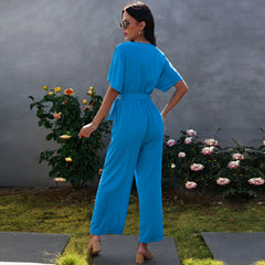 Empowered Satin Pocketed Jumpsuit - Seafoam - FINAL SALE Ins Street