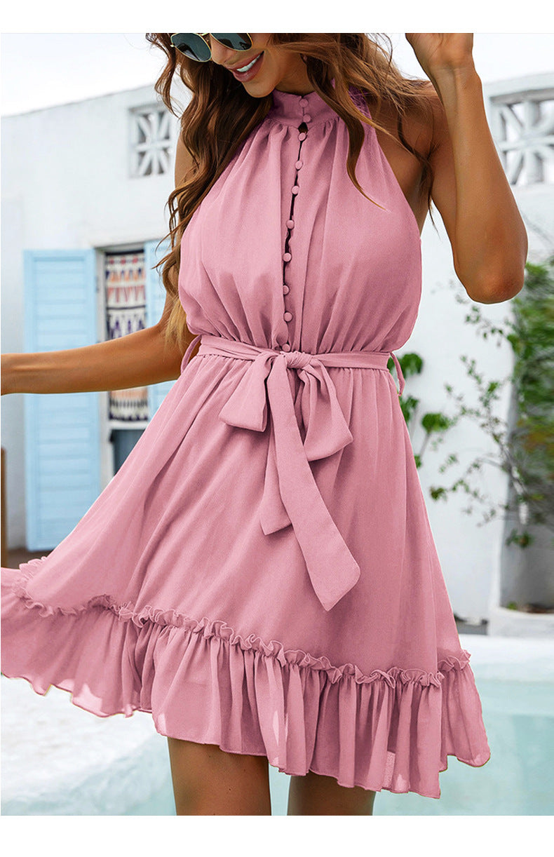 Brighter Days Halter Dress Ins Street