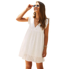 Hart Cotton Pocketed Eyelet Midi Dress - FINAL SALE Ins Street