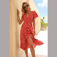 Sitara Floral Bardot Wrap Maxi Dress - FINAL SALE Ins Street