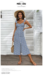 Alvena Floral Relaxed Midi Dress - FINAL SALE INT-001