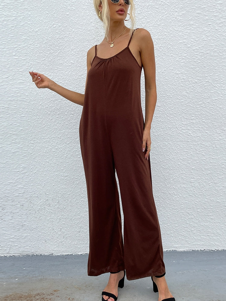 Solid Color Temperament Halter One-piece Suit 2023-03-14 InsStreet