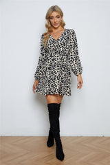 Hally Satin Leopard Print Shirt Dress - FINAL SALE Ins Street