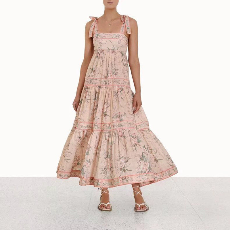 Half Moon Printed Tiered Maxi Dress - FINAL SALE Ins Street