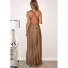 Iyan Smocked Halter Maxi Dress - Camel - FINAL SALE Ins Street