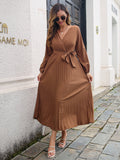 Hopeful Romantic Pleated Midi Dress - Buttercream Ins Street