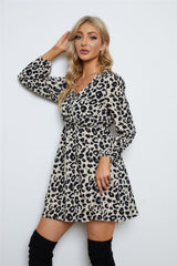 Hally Satin Leopard Print Shirt Dress - FINAL SALE Ins Street