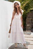 Rachel Textured Cutout Midi Dress - White Ins Street