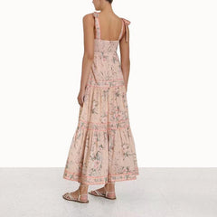 Half Moon Printed Tiered Maxi Dress - FINAL SALE Ins Street