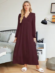 First Bloom Cotton Ruffle Maxi Dress - Rust Ins Street