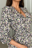 Edgewater Floral Smocked Midi Dress Ins Street