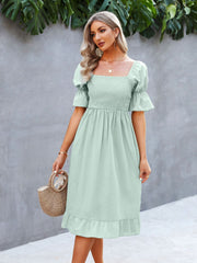 Renata Puff Sleeve Maxi Dress Ins Street