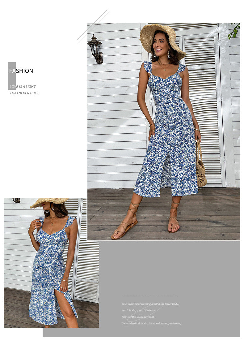 Alvena Floral Relaxed Midi Dress - FINAL SALE INT-001