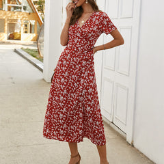 Briar Floral Ruffle Midi Dress - FINAL SALE Ins Street