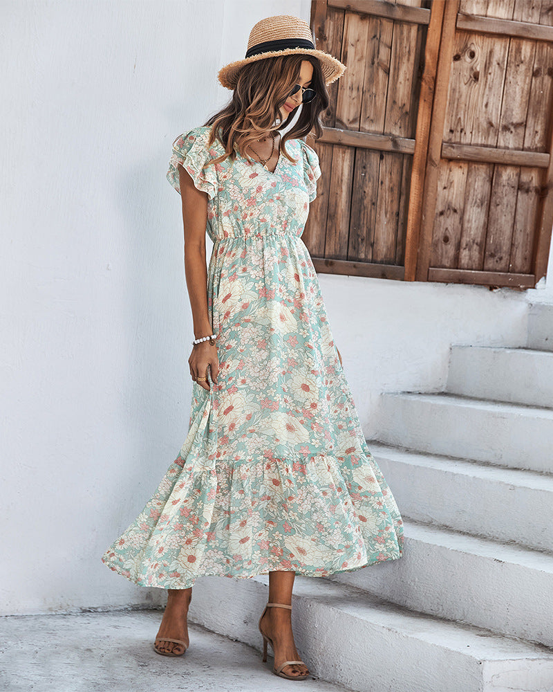 Source Of Love Floral Maxi Dress Ins Street