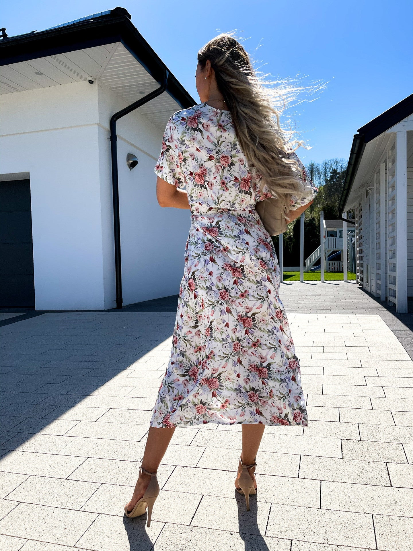 Franky Floral Chiffon Boho Maxi Dress Ins Street