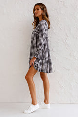 Urika Cotton Blend Plaid Babydoll Dress - FINAL SALE LUMI-001