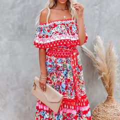 Sevilla High Low Halter Maxi Dress Ins Street