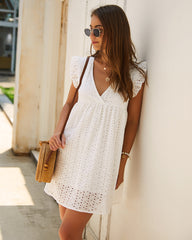 Hart Cotton Pocketed Eyelet Midi Dress - FINAL SALE Ins Street