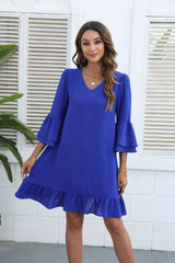 Call Me Angel Textured Satin Dress - Royal Blue Ins Street