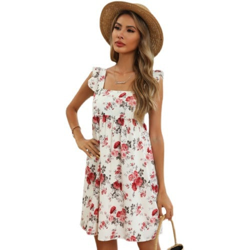 Elizabeth Floral Tiered Babydoll Dress Ins Street