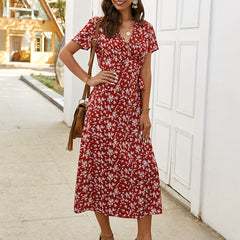 Briar Floral Ruffle Midi Dress - FINAL SALE Ins Street