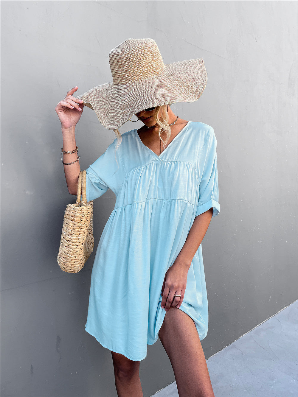 Cheers To Summer Pocketed Tassel Dress - Ocean - FINAL SALE Ins Street