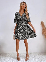 I Wonder Textured Button Down Dress Ins Street